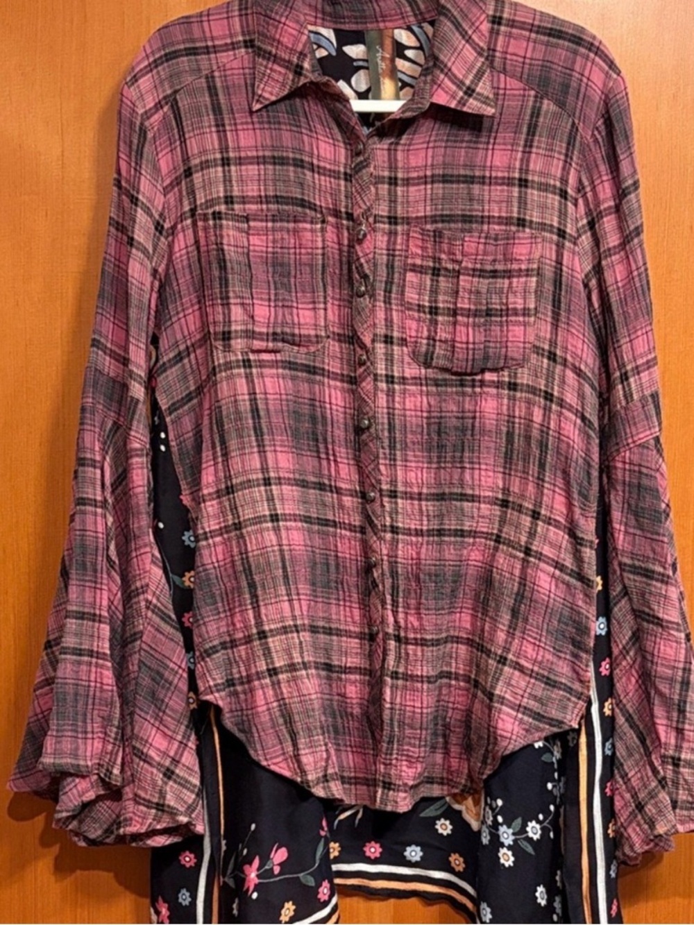 Aratta Plaid Button-Up Shirt